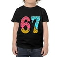 thumbnail image 6 of Niogvi Six Seven Funny Gesture Graphic Tees,67 T-Shirt Suitable For boys girls,Black 90cm, 6 of 6