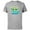 Athletic Heather, variant on The Mandalorian Grogu "Eggstra Cute!" Easter Egg - Short Sleeve Cotton T-Shirt for Adults - Customized-White