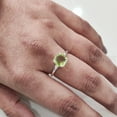 thumbnail image 5 of AAA Peridot Ring, 925 Sterling Silver, Women Ring, Natural Peridot, August Birthstone, Christmas, Thanksgiving, Tiny Dainty Ring, CZ Ring, Handmade, Statement Jewelry, Wedding, Anniversary Gift, 5 of 8