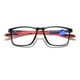 thumbnail image 5 of Qarigey Gafas deportivas Anti luz azul Sin lentes recetados Hombres Mujeres Gafas Lector Gafas Vida diaria Negro / Rojo Negro/Rojo 2piezas, 5 of 6