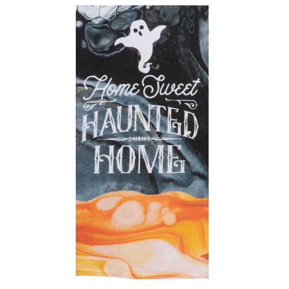 Home Sweet Haunted Home Toalla De Rizo De Cocina De Doble Uso Para Halloween