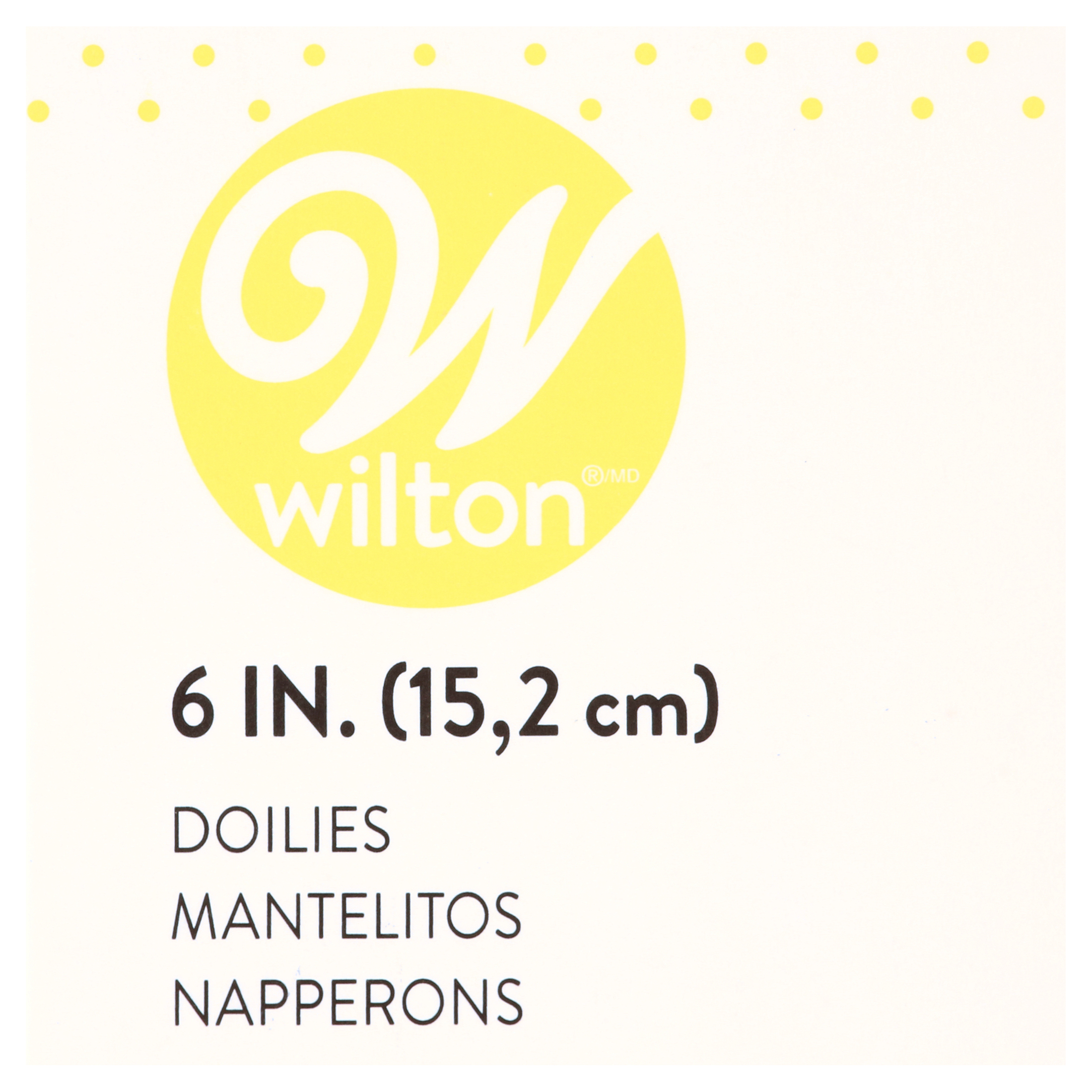 Wilton Paper Doilies for Cake Decorating, 12 inch Round, White, 6-Count, Elegant Pattern