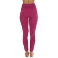 thumbnail image 5 of Kuda Moda 5-Pack Fleece Lined Leggings for Women Winter Warm Thermal Full Length Leggings, 5 of 7