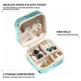 thumbnail image 2 of Shark Travel Portable Square Jewelry Box Earring Organizer Necklace Holder Bracelet Holder Display Case Decorative Box Jewelry, 2 of 6