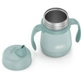thumbnail image 3 of Thermos Kids Tasse à bec en Acier Inoxydable de 7 Oz Avec Poignées, Menthe, 3 of 5