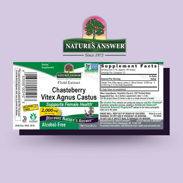 Vitex Agnus Castus 300mg - 60 Capsulas | Brasil