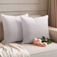 thumbnail image 3 of Pack of 2 Outdoor Pillow Covers 26x26 Inch Waterproof Beige Ombre Throw Pillow Covers,Decorative Couch Pillow Case Sham White Gradient Modern Abstract Art Pillowcases Cushion Covers for Patio Garden, 3 of 8