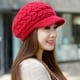 thumbnail image 3 of Gorro de punto cálido de invierno para mujer, gorro de lana para esquí y nieve, visera para el sol, 3 of 5