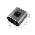 thumbnail image 5 of Switch Hdmi 4k 3d 2 En 1 Bidireccional Conmutador Gris, 5 of 5