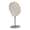 thumbnail image 3 of Soporte para cabeza de peluca, soporte para sombrero, salón de casa multiusos, decoración del hogar, exhibición de cabeza de peluca, cabeza de maniquí Oro, 3 of 8