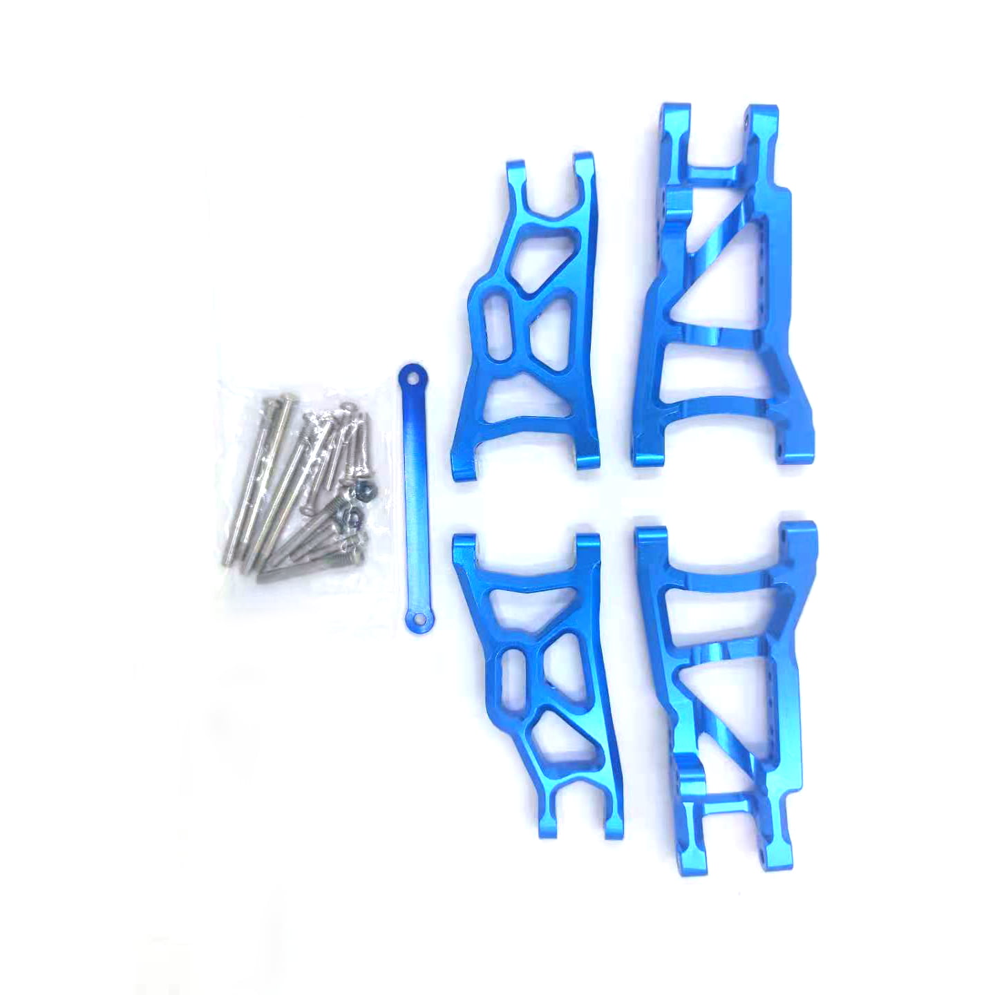 Aluminum Front&Rear Suspension A-Arms&Tie Bar for 1/10 Traxxas Slash 2WD RC Car Upgrade Parts Hop Ups Replacement of 2555 3631 2532 