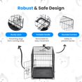 thumbnail image 4 of Jaula para perros Simple Deluxe de 60 cm con una sola puerta y bandeja de plástico, 4 of 7