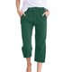 thumbnail image 1 of Pantalones de cintura alta y pierna ancha con cordón para mujer - Pantalones rectos elásticos de poliéster con bolsillos, 1 of 5