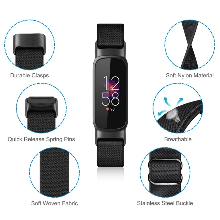 For Fitbit Inspire 3 Nylon Loop Sport Watch Band Wrist Strap Bracelet  Wristband