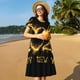 thumbnail image 4 of Balery Happy New Year 2025 Vestidos sueltos de manga corta para mujer, vestidos de verano 2025, vestidos casuales de corte A con vuelo., 4 of 6