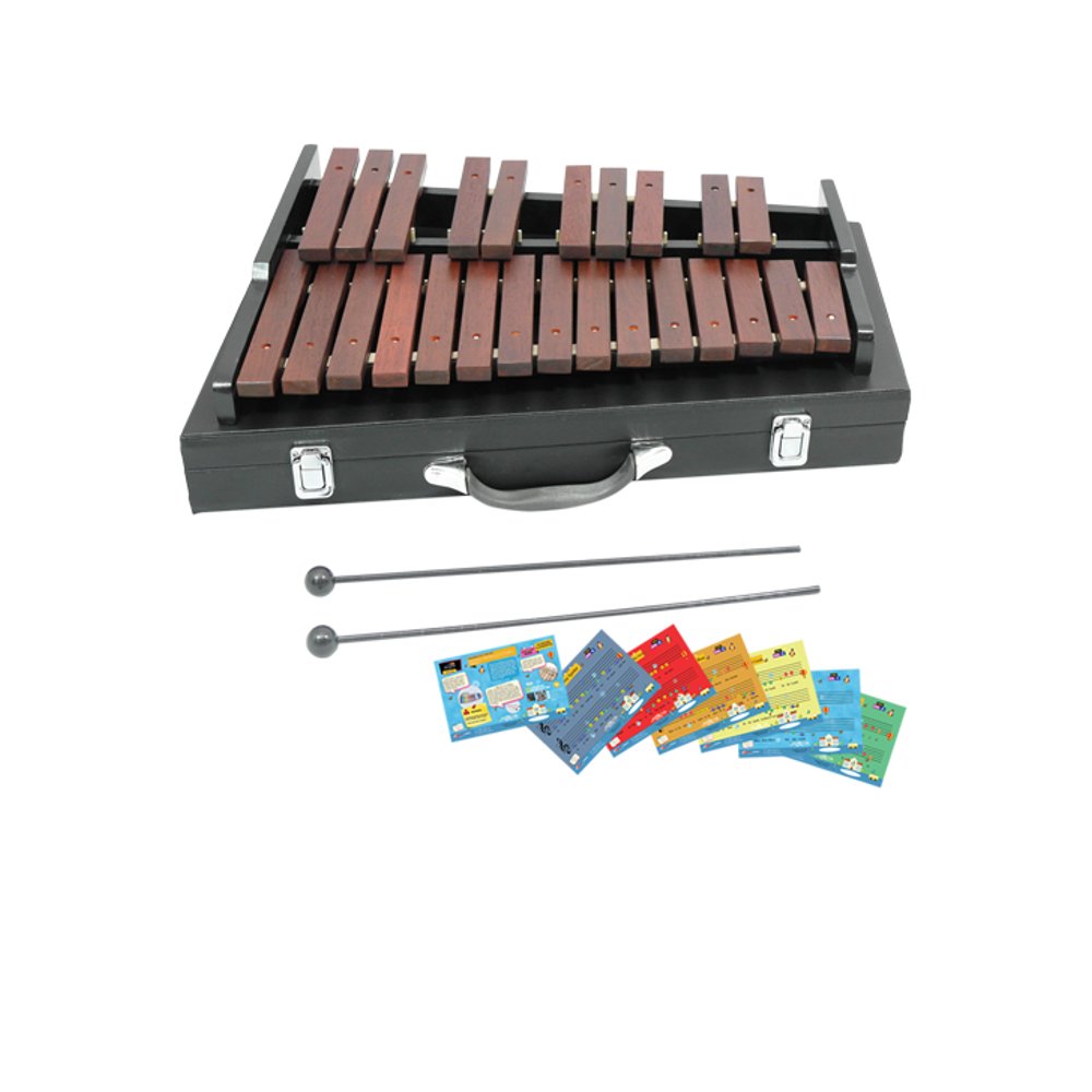 D'Luca 25 Notes Chromatic Wood Xylophone with Carrying Case Walmart
