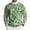 Fluorescent Green, variant on Men's St. Patrick's Day Shirt Crewneck Long Sleeve Shamrock Graphic Pullover Tops