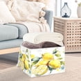 thumbnail image 5 of Large Fliplid Foldable Storage Bin Boxes Cubes Baskets with 2 Handles for Clothes Books 16.5x12.6x11.8 Inch Watercolor Lemon, 5 of 7