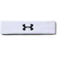 thumbnail image 2 of Under Armour Bandeau de Performance pour Hommes, Blanc (100)/noir, Taille Unique, 2 of 10