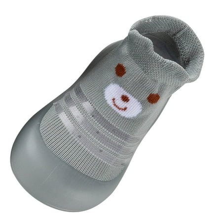 

Yinguo Toddler Baby Girls Boys Children Cartoon Animal Socks Shoes Slippers Prewalker Grey 24