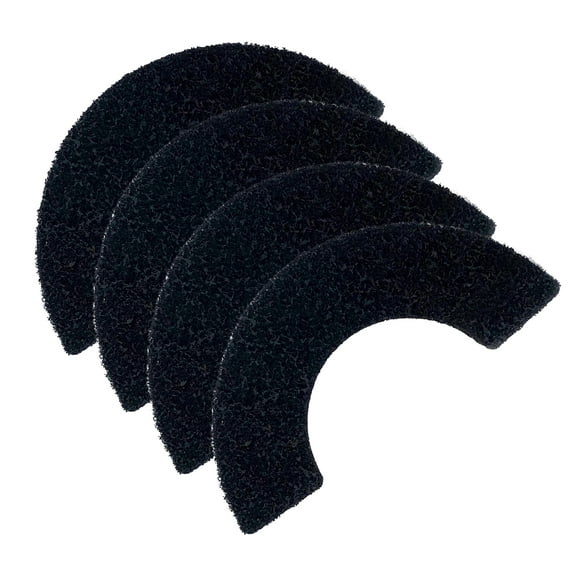 TropicAqua Charcoal Cat Litter Box Replacment Filter Compatible with LR 4 Carbon Odor Filters (Pack of 4)