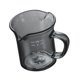 thumbnail image 1 of Taza medidora de vidrio para espresso, resistente al calor, multiusos, con doble escala negro, 1 of 9