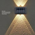 thumbnail image 4 of Up Down Solar Wall Light, 600mAh Double End Solar Wall Mounted Lamp Simple Installation  For Patio, 4 of 8