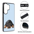 thumbnail image 2 of WIRESTER Shockproof Soft Rubber Cover Case for Samsung Galaxy S26 Ultra 6.9" 2026, Rottweiler Dog Lying Down Looking Up On Light Blue Background, 2 of 5