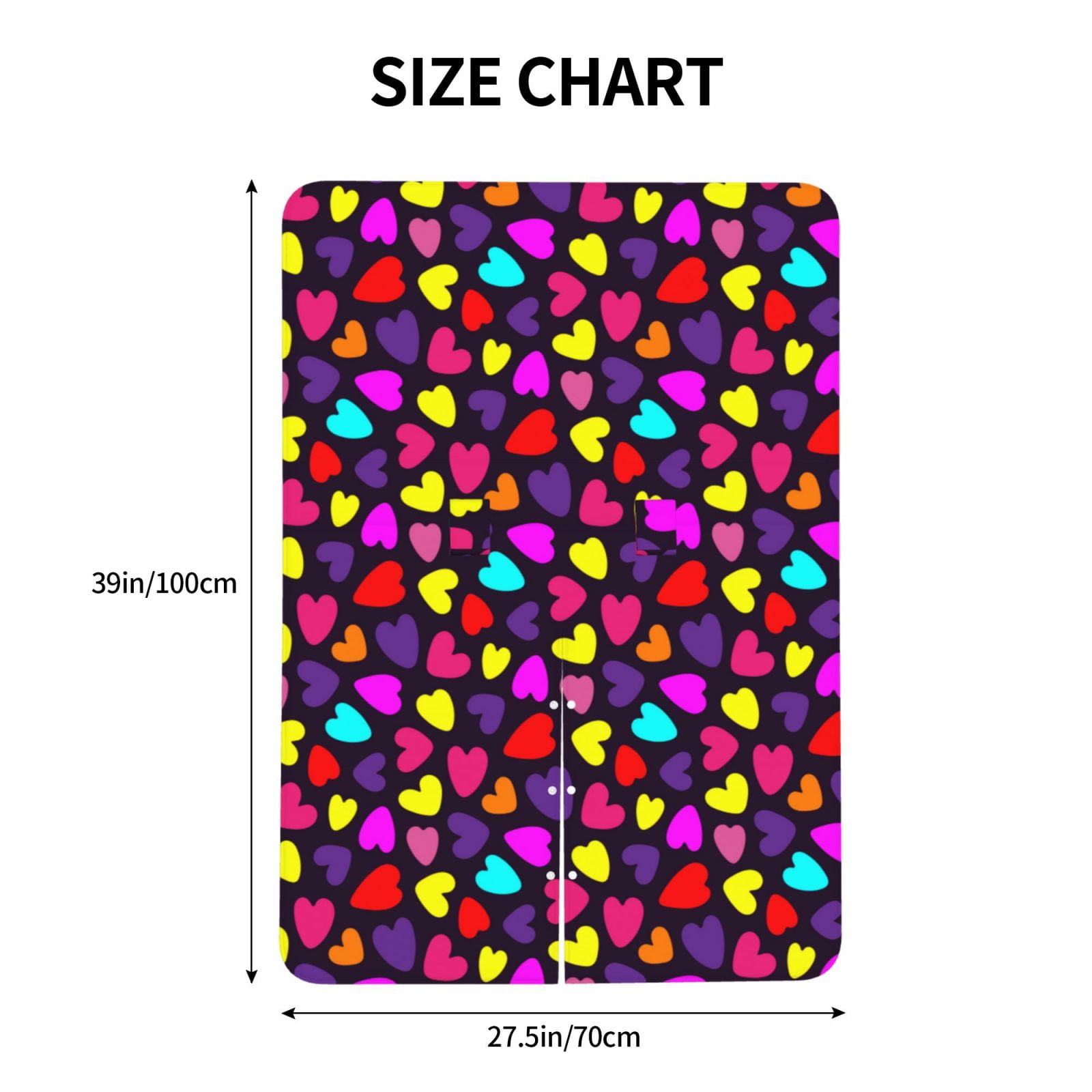 Naloa Colorful Hearts Baby Car Seat Cover, Breathable Baby Carrier Cover, Multiuse Baby Carrier Cover & Nursing Breastfeeding Cover