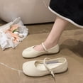 thumbnail image 5 of Sngxgn Flats Dress Shoes Comfortable Slip on Walking Flats(Beige,41), 5 of 6