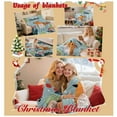 thumbnail image 6 of WEGFTDUOP Christmas Print Blanket Comfortable And Soft Flannel Blanket Merry Christmas Blanket Suitable For Bedroom Sofa Christmas Decoration 130X100cm Blankets And Throws, Bed Blankets, 6 of 7
