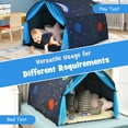 thumbnail image 4 of Infans Kids Bed Tent Play Tent Portable Playhouse Twin Sleeping w/ Carry Bag, 4 of 7