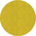 thumbnail image 1 of Ahgly Company Tapis Rond Lavable en Machine Intérieur Transitionnel Jaune, 4 Pieds Rond, 1 of 7