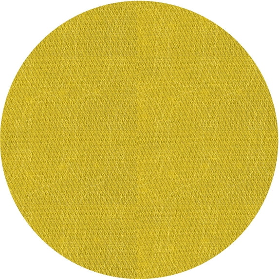 Ahgly Company Indoor Round Patterned School Bus Yellow Area Rugs, 6' Round