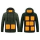 thumbnail image 1 of MHFRRA Sudadera con Capucha Calefactable para Clima Frío, con Batería, Usb, Portátil, Compatible con Actividades Al Aire Libre Verde, 1 of 2