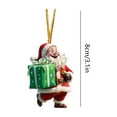 thumbnail image 3 of HOMBOTI Christmas Ornaments 2024 New Santa Christmas Tree Small Pendant Christmas Decorations Acrylic Flat Pendant, 3 of 6