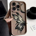 Aesthetic Oil Painting Butterfly Phone Case For iPhone 15 Pro Max 11 12