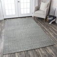thumbnail image 2 of Twist 5' x 8' Chevron Black Off White Hand Woven Area Rug, 2 of 6