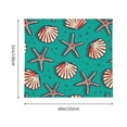 thumbnail image 5 of Daiia Starfish and Shell Pattern Tapestry 60x51 Inches Wall Hanging Tapestry Artistic Wall Hanging Bedroom Wall Decor Living Room Tapestry Dorm Room Decor, 5 of 9