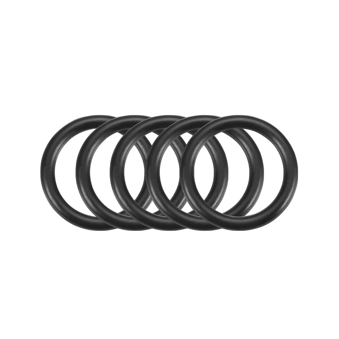 50pcs Black 16mm x 2.65mm Oil Resistant Sealing Ring O-shape NBR Rubber Grommet