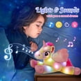 thumbnail image 7 of Glow Guards 18" Light up Musical Rainbow Unicorn Stuffed Animal,Glitter Sequins Unicorn Plush Toy,Children's Day Birthday Holiday for Girls Toddlers, 7 of 7
