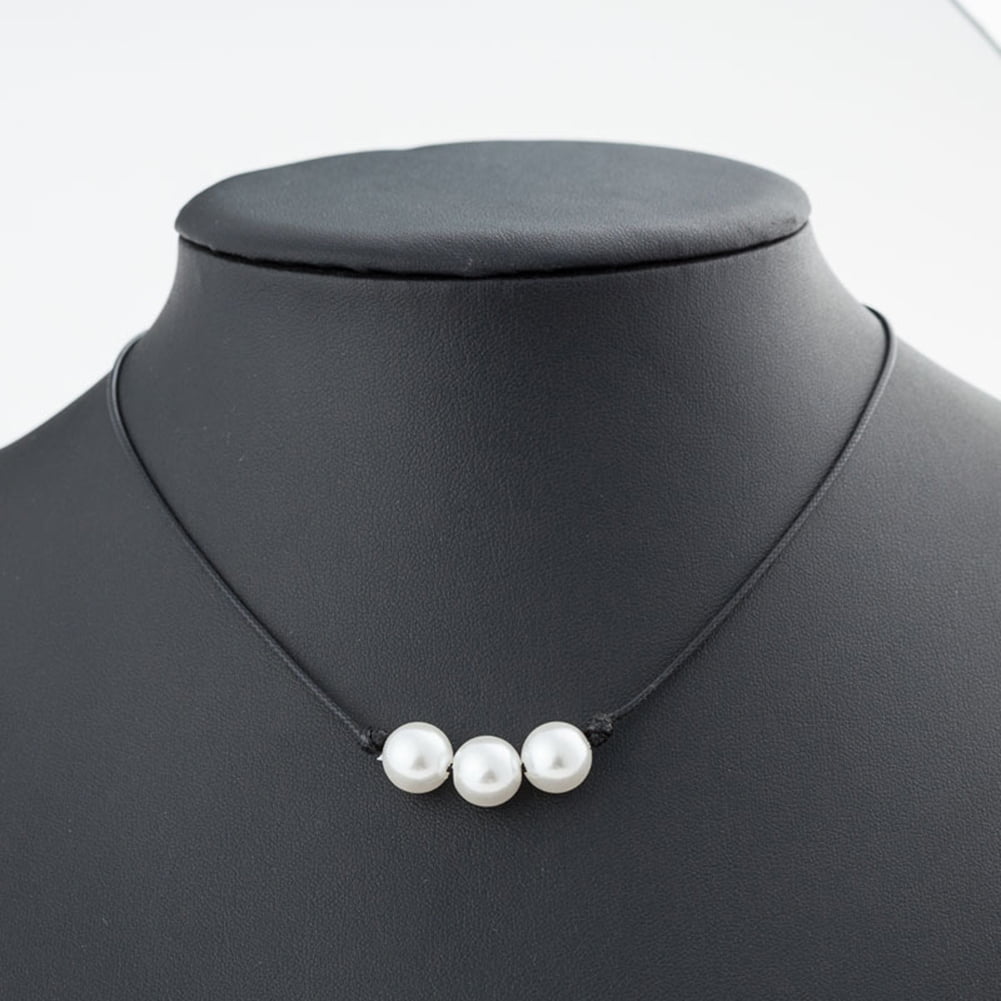 Simple Jewelry Faux Pearl Choker Necklace Gift For Teens