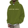 thumbnail image 3 of Christian Hoodies for Men 2025 Love Like Jesus Hoodie Long Sleeve Hooded Sweatshirt with Pockets Pullover Mens Hoodies, 3 of 6