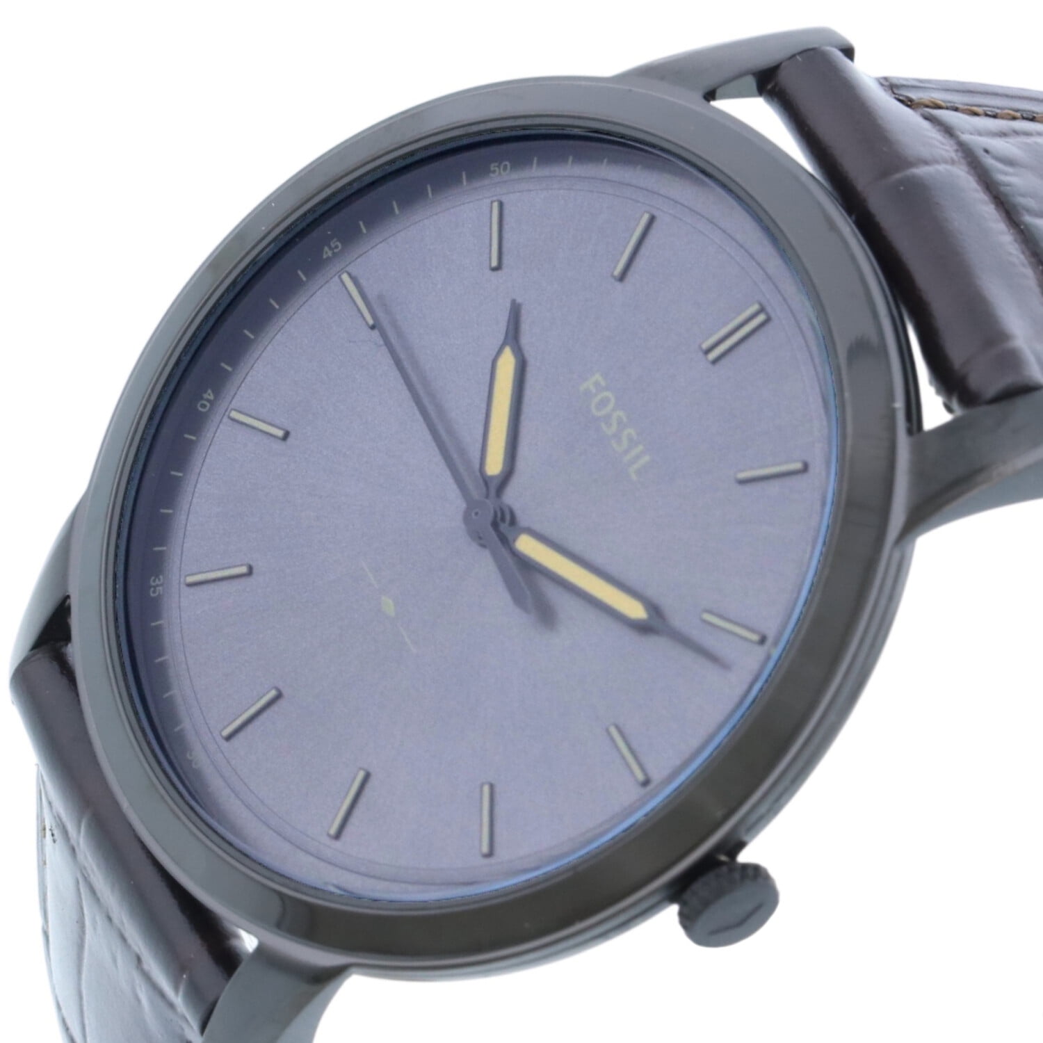 Leather Japanese Quartz Dress Watch 