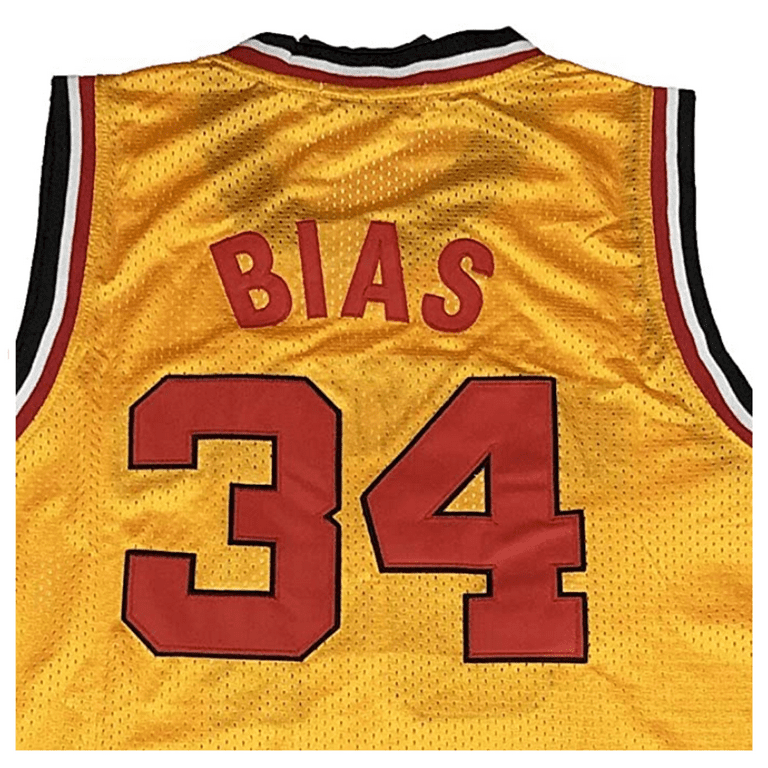 Len Bias #34 College Basketball Jersey White - Top Smart Design