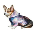 thumbnail image 7 of Fotbe Urban Style Colorful Dragon Print Small Dog Sweater Hoodies Pet Grey Hooded Soft Fleece Sweatshirts with Pocket Fall Winter Puppy Cat Sweaters Warm Clothes-Large, 7 of 7