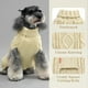 thumbnail image 3 of Jersey KYEESE para perros, cuello alto, tejido trenzado, para perros pequeños, color beige, 3 of 8