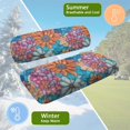 thumbnail image 5 of HUIACONG Datura Flowers Golf Cart Seat Cover, Lightweight Washable Golf Cart Seat Covers 2 Piece for More 2-Seat Golf Carts, 5 of 7