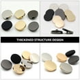 thumbnail image 3 of ifundom Round Zinc Alloy Buttons 50 Pieces Replacement for Suits Coats Jackets Craft Sewing, 3 of 6
