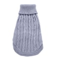 thumbnail image 1 of Suéteres para perros pequeños con hilo dorado, suéter de cuello alto para mascotas, suéter para gatos para el invierno, 1 of 7